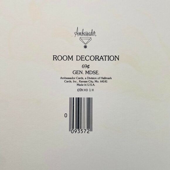 Vintage Hallmark  Christmas Santa Claus Die Cut Head 1977  Cardboard Wall Decors - Picture 6 of 8